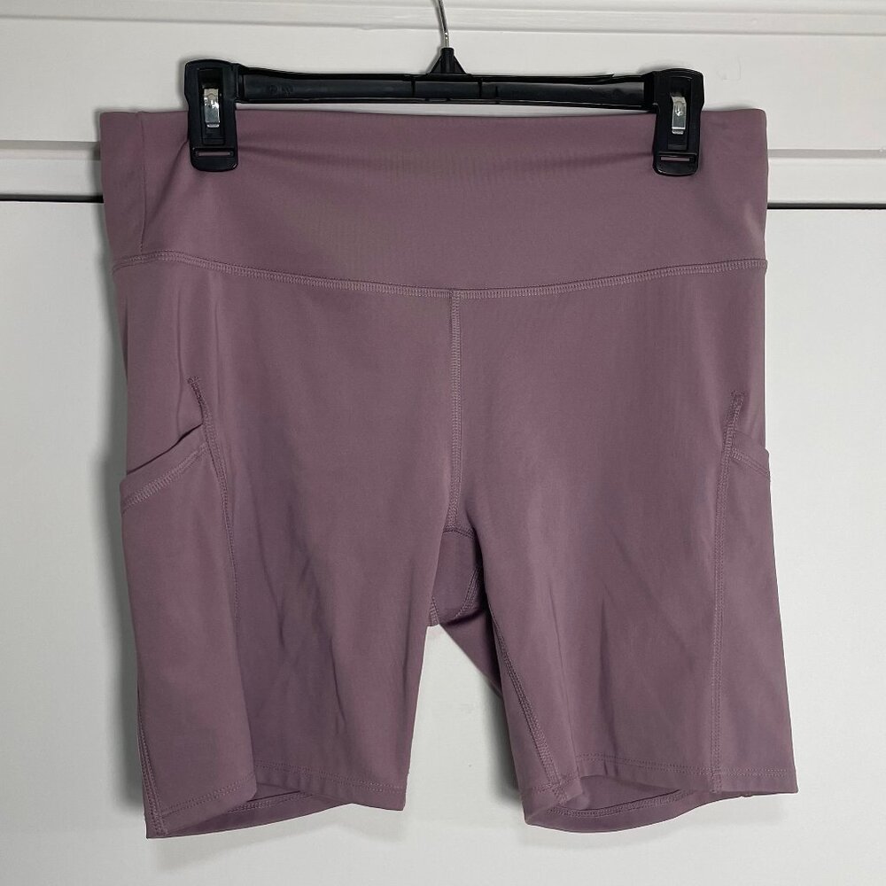 All in Motion High-Waisted Sculpt 7" Biker Shorts in Mauve